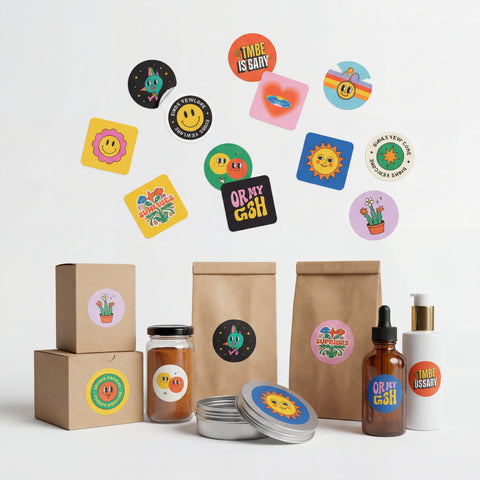Adesivos Personalizados 5x5 cm — 500 Unidades